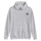 Embroidered Hoodie: Polyamory Pride Ring Emblem Design